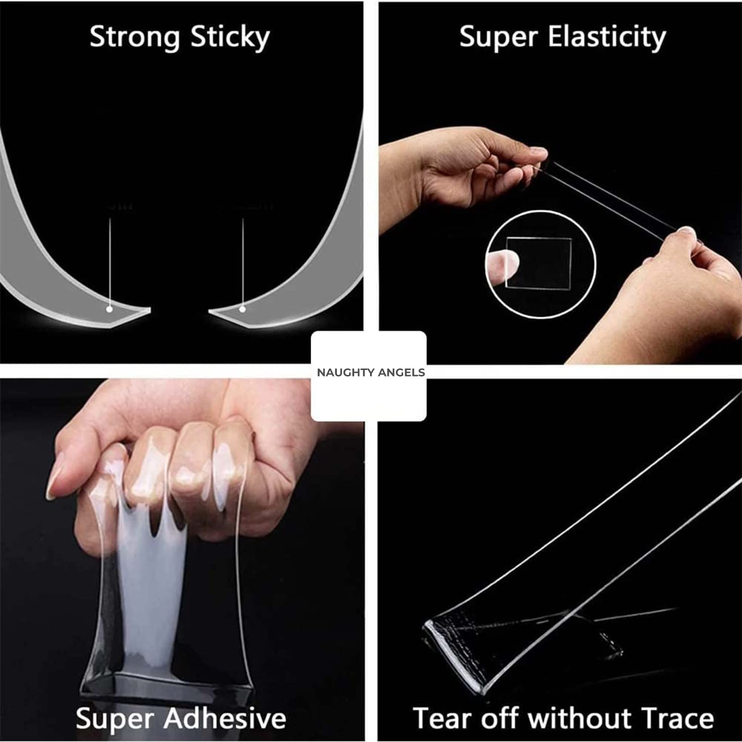 0882b Sticky Tape Washable Adhesive 1M Tape Reusable, wear-resistant Tape Nano Tape Double Sided Tape For Paste Photos Home Office School 0882b Sticky Tape Washable Adhesive 1M Tape Reusable, wear-resistant Tape Nano Tape Double Sided Tape For Paste Photos Home Office School